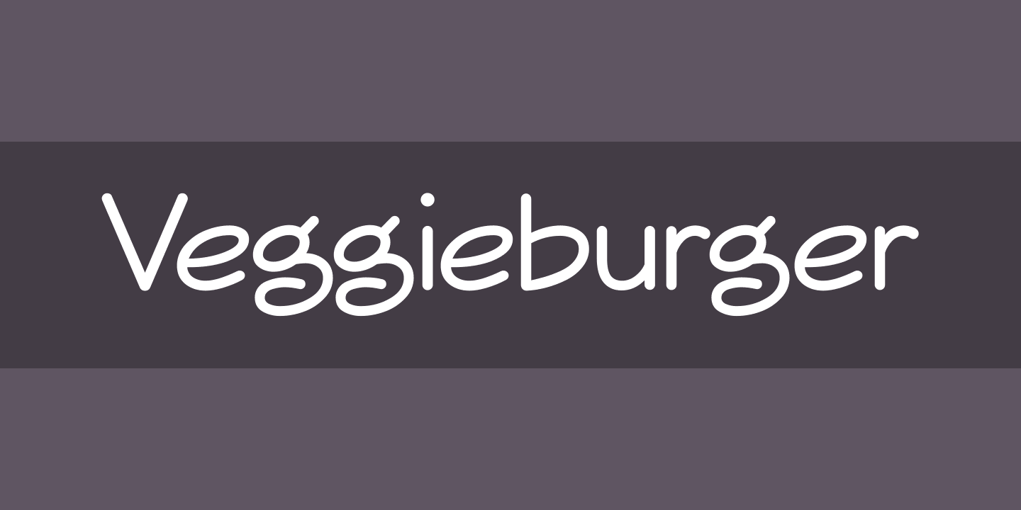 Przykładowa czcionka Veggieburger #1